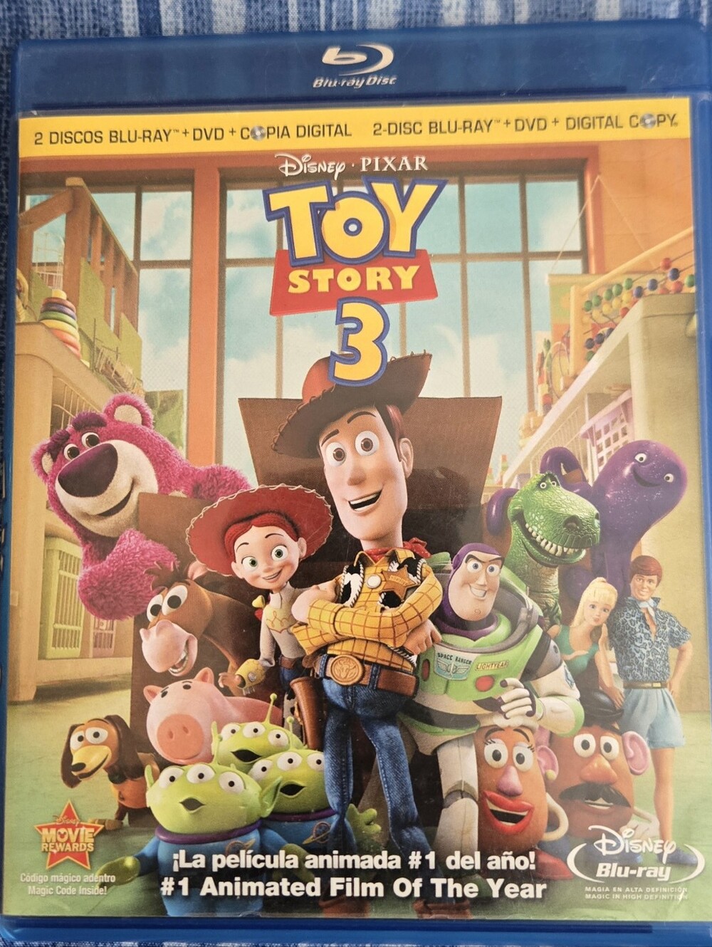 Disney Toy Story 3 Blu‑ray - Blue, Yellow, Green, Purple